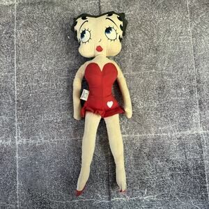 Vintage 80's 1983 King Features Betty Boop 17" Red Dress Collectible Plush Doll